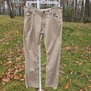 Men's Buckle BKE Casuals Carter Beige Khaki Chino Pant size 30R Pocket Detail
